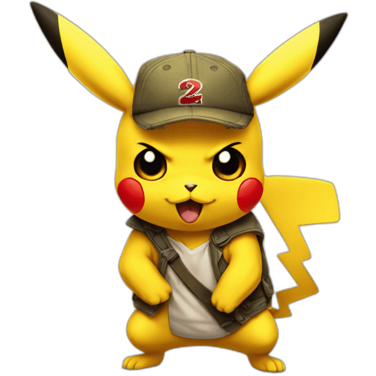 badass pikachu emoji