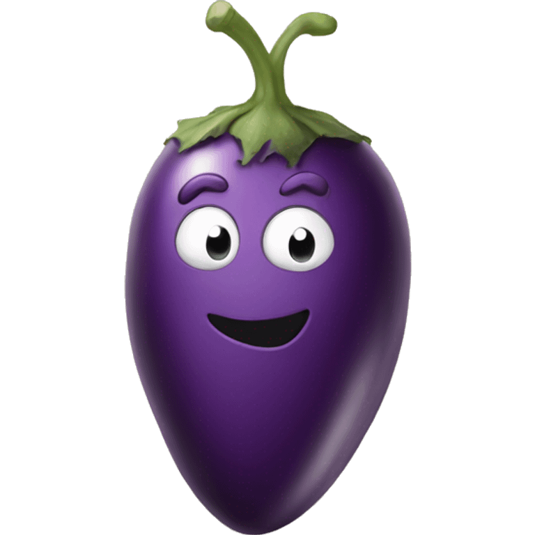 Eggplant buried in a heart emoji