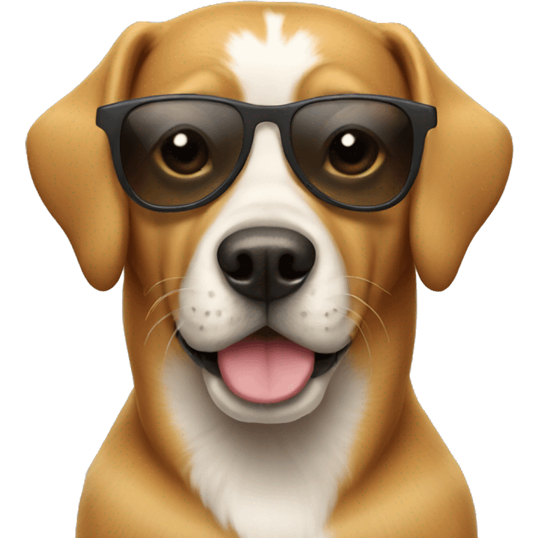 Dog with sunglasses  emoji