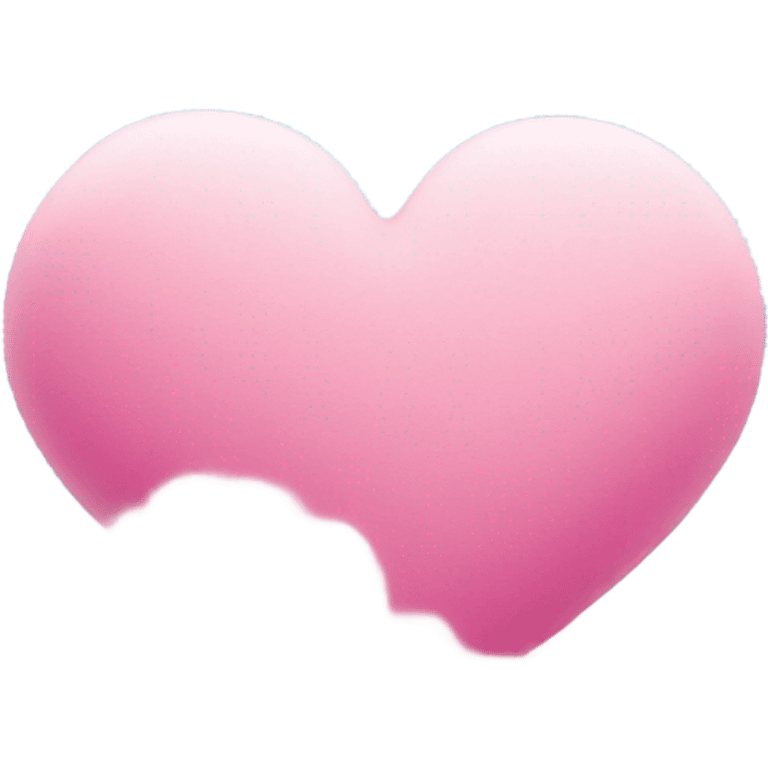 Pink heart on the cloud emoji