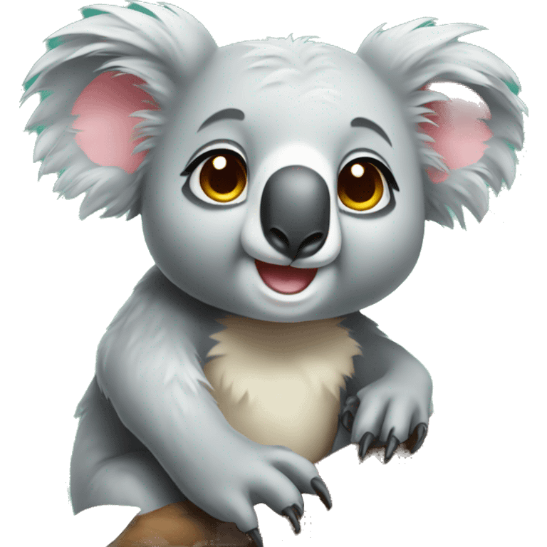 Koala, sunshine, cute eyes,  emoji