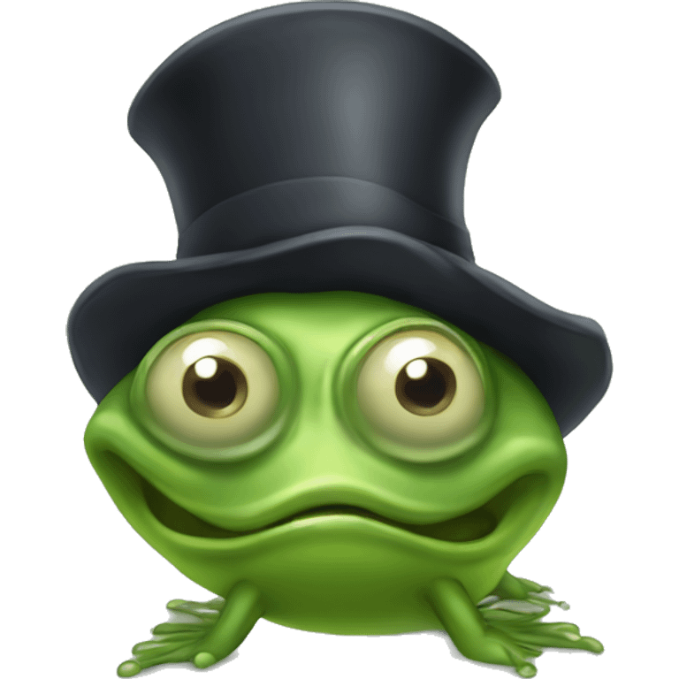 tadpole with a monocle staring mindlessly emoji