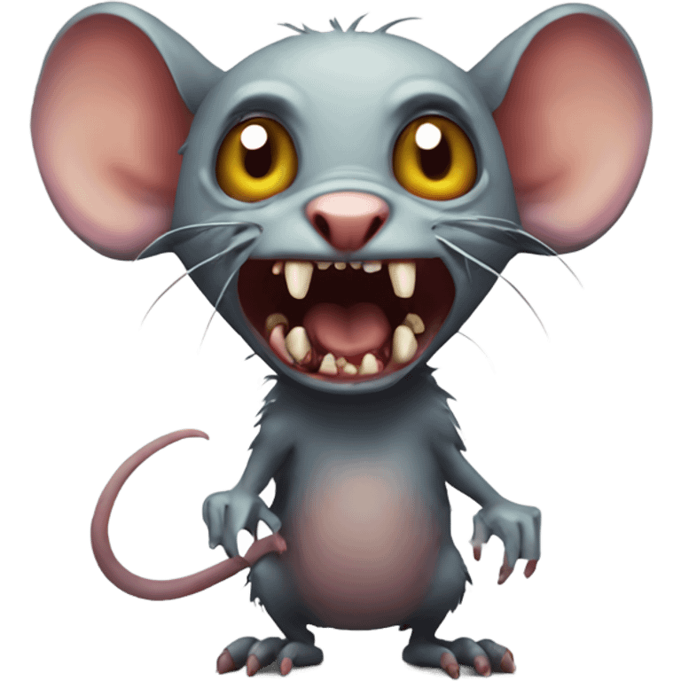 Scary zombie rats  emoji