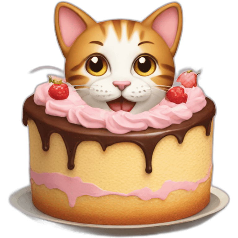 cat-eat-cake emoji