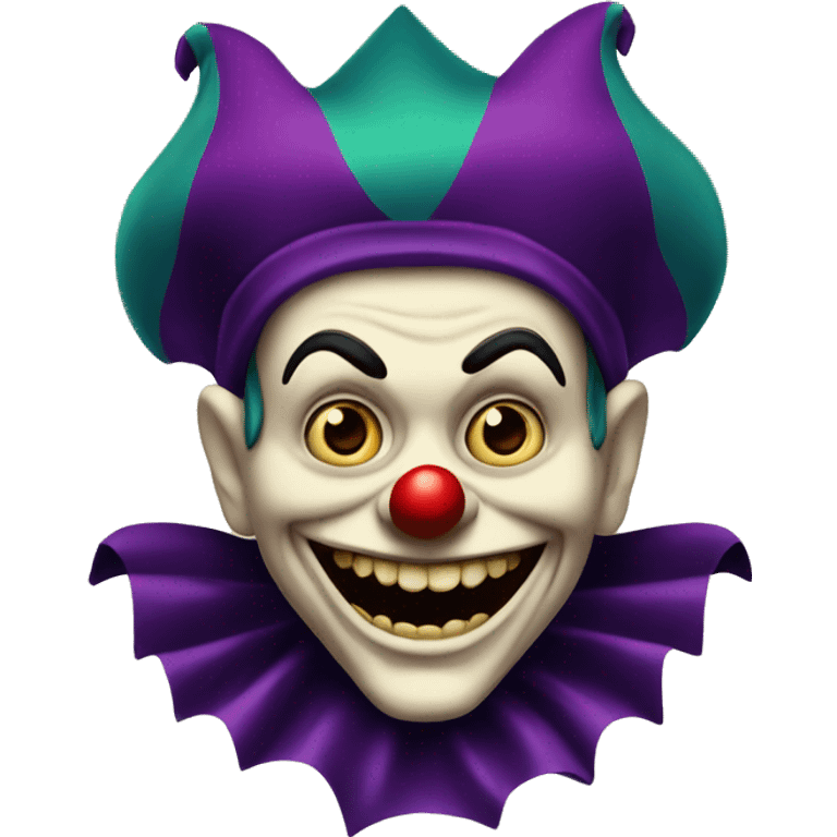 vintage scary jester  emoji