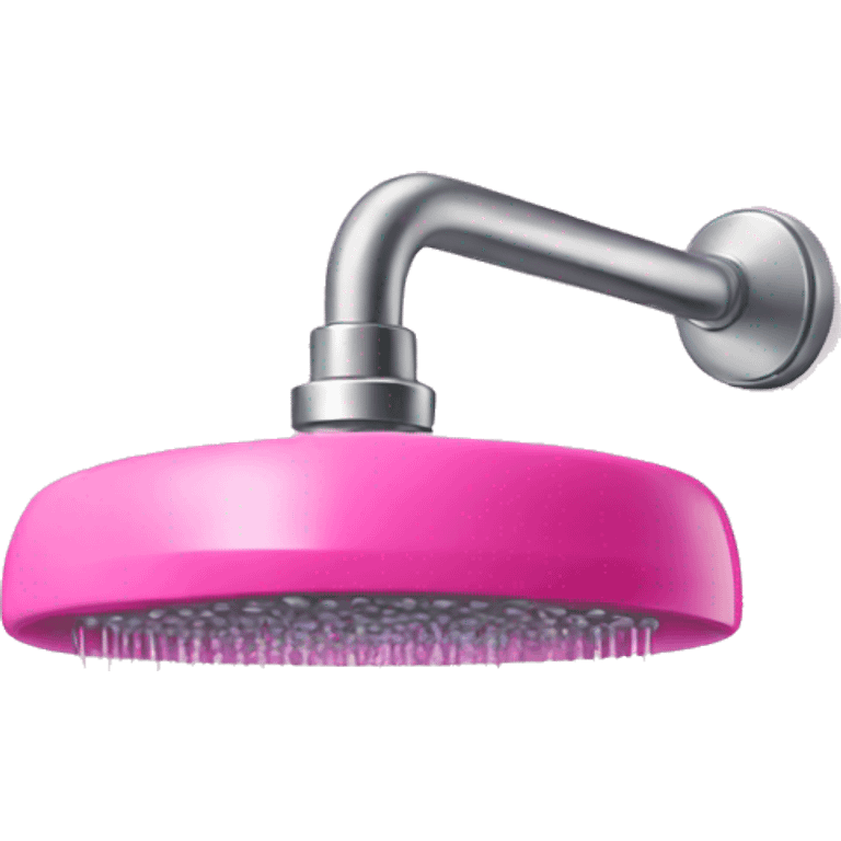 Shower with pink water emoji