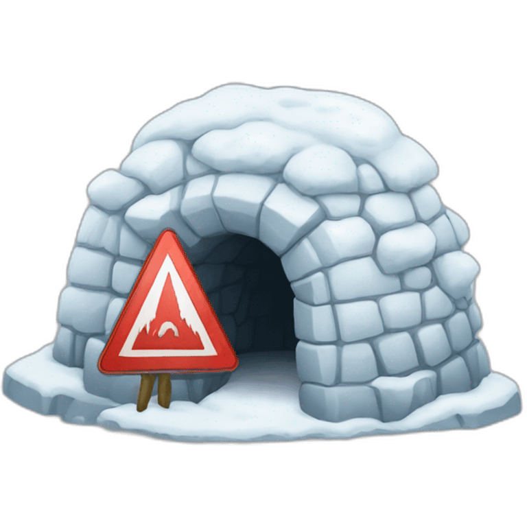 igloo danger sign emoji