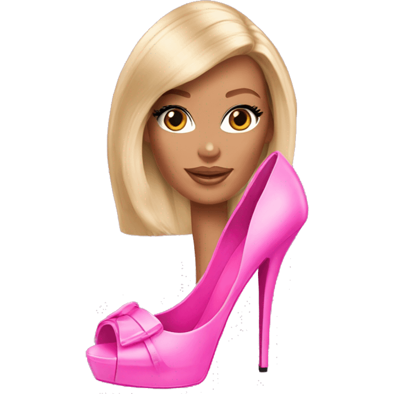 Barbie in heels emoji