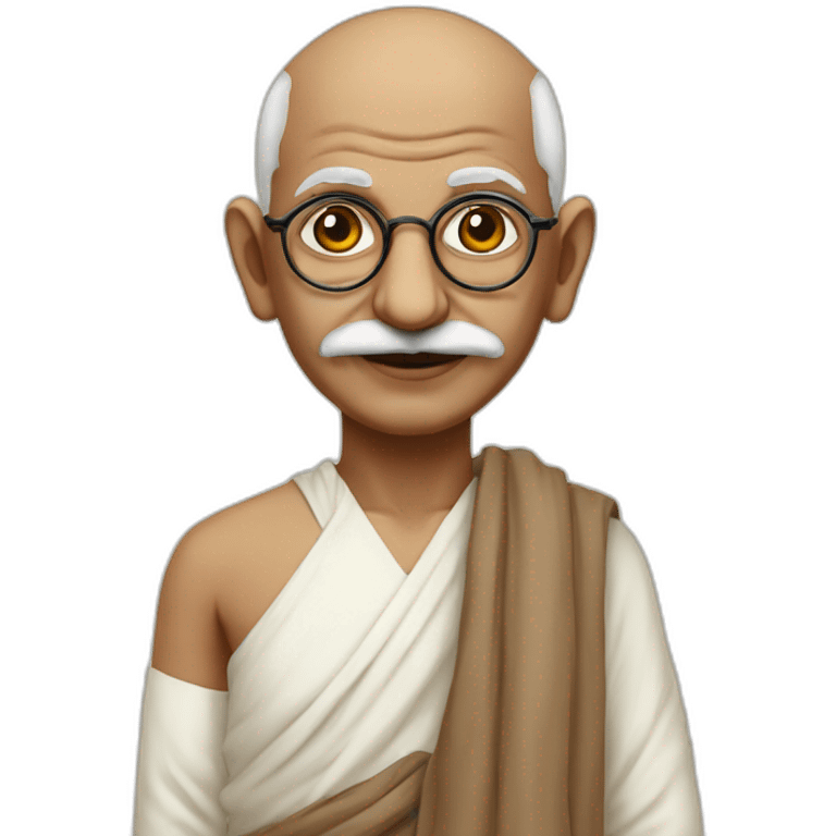 Gandhi ji but Ruppes in there eyes emoji