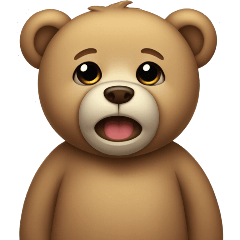 Cute teddy bear crying  emoji