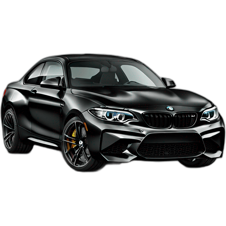 BMW m2 full black  emoji