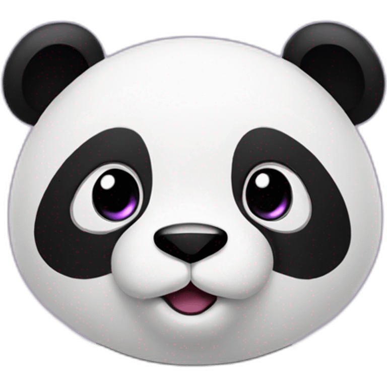 Panda with a purple background emoji