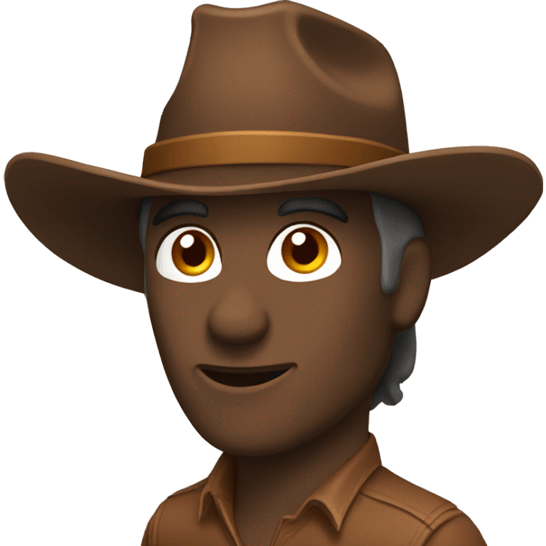 Brown cowboy hat emoji