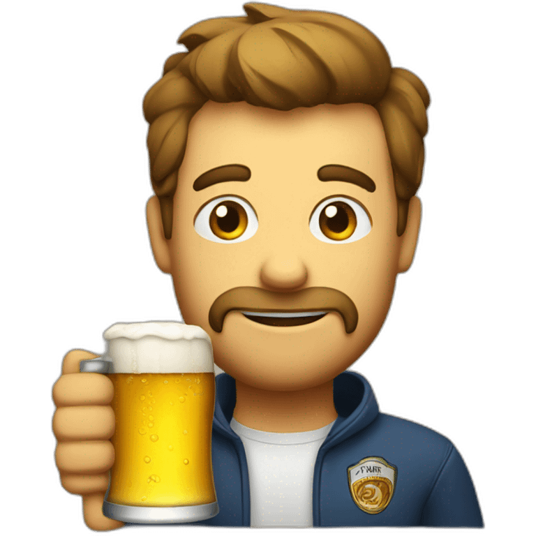 drinking-beer emoji