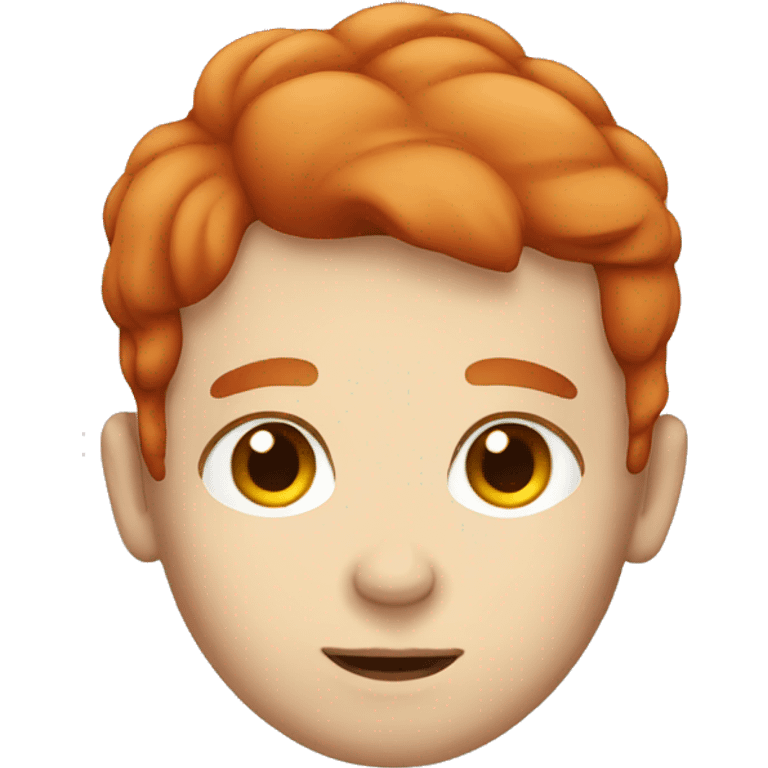 Sleeping white boy red hair emoji