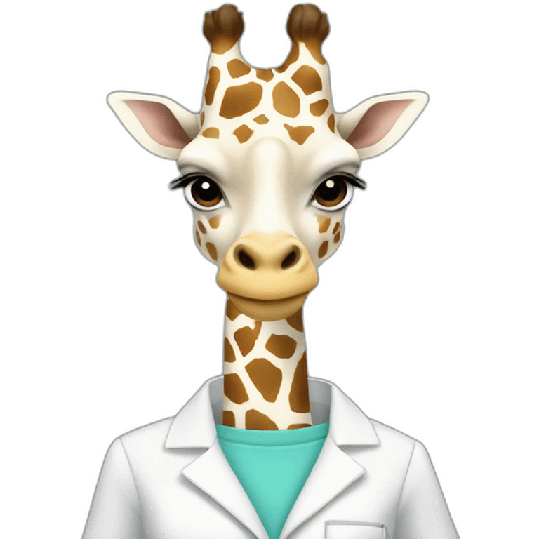 white clothed giraffe holding a smartphone and a ruler in her hands  emoji