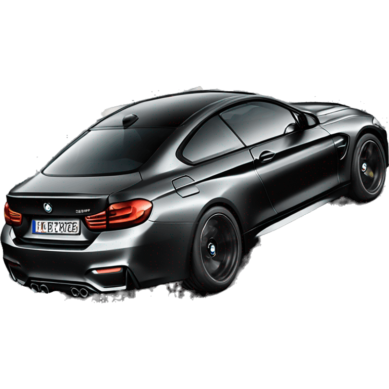 bmw m4 competition black  emoji