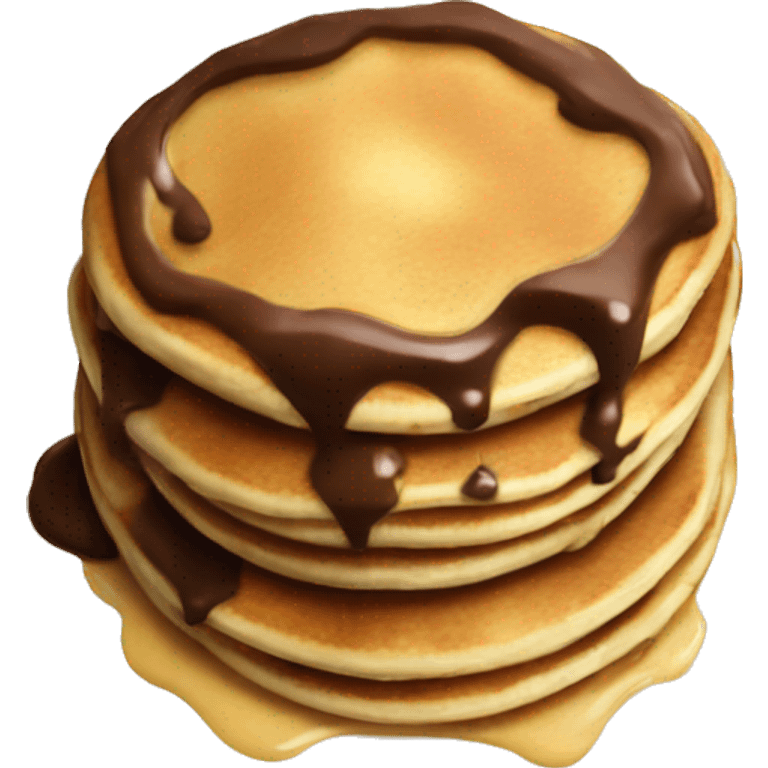 Pancakes with chocolate  emoji