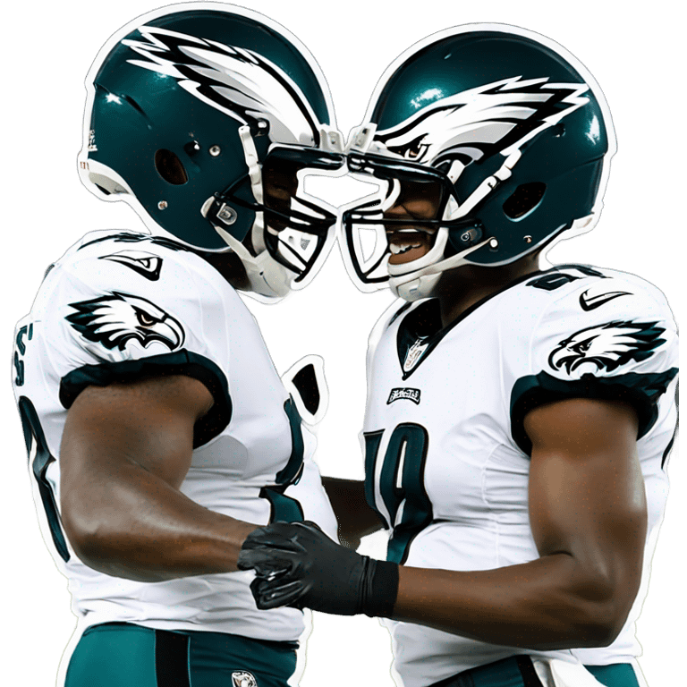 Eagles players Super Bowl emoji