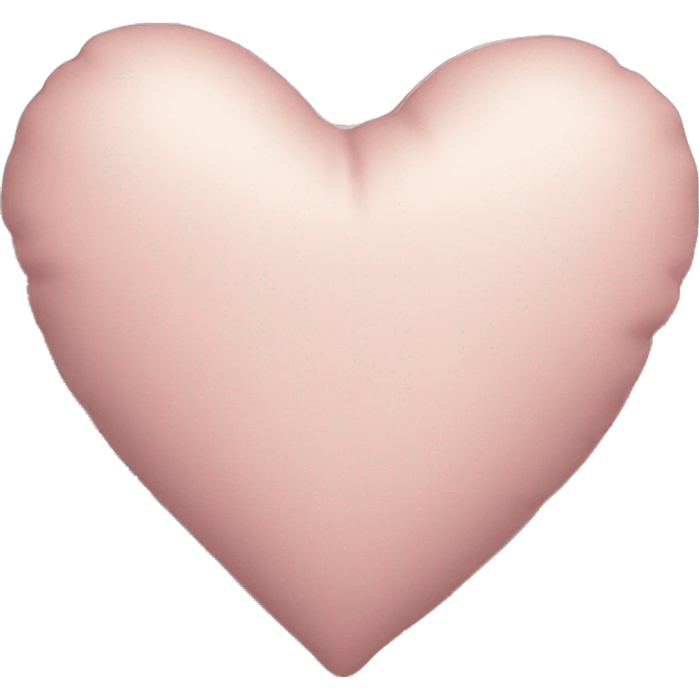 Pillow light pink heart vintage emoji