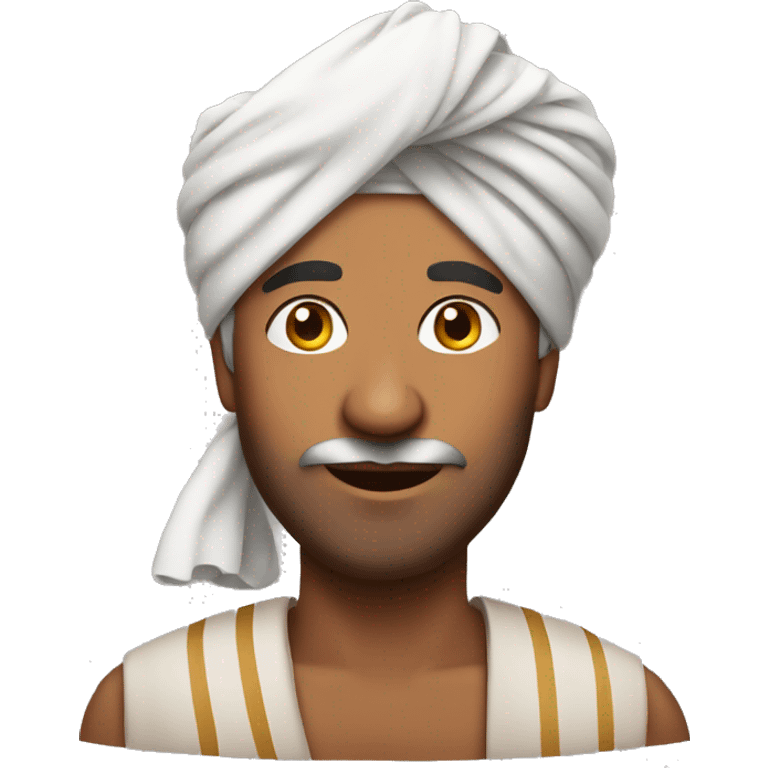 Indian man wearing turban emoji