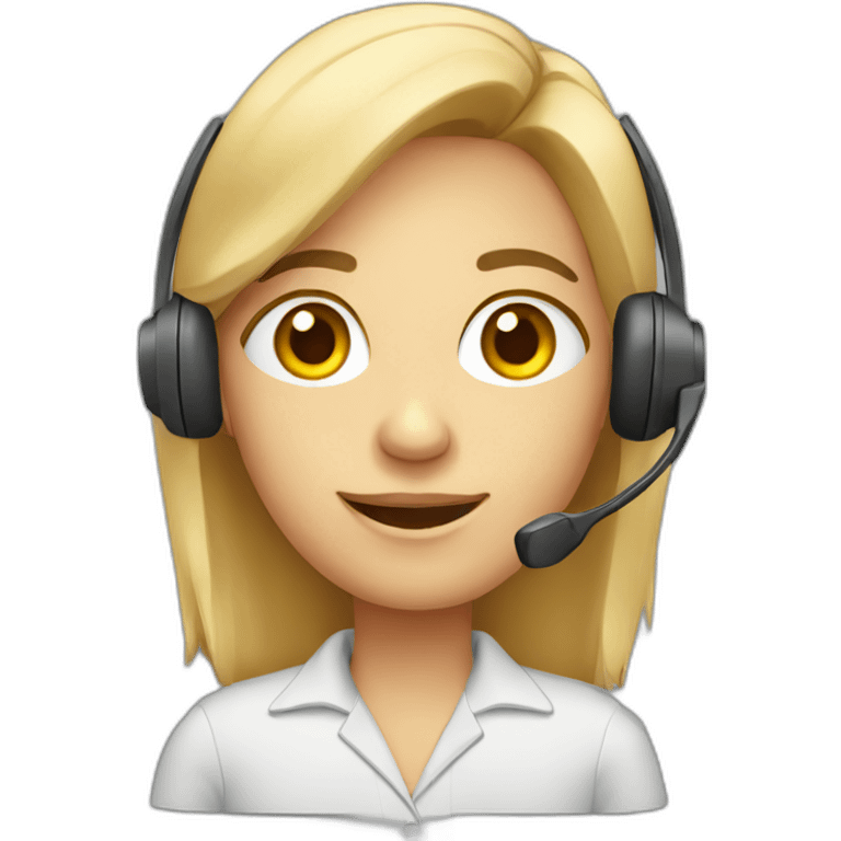 call center agent emoji