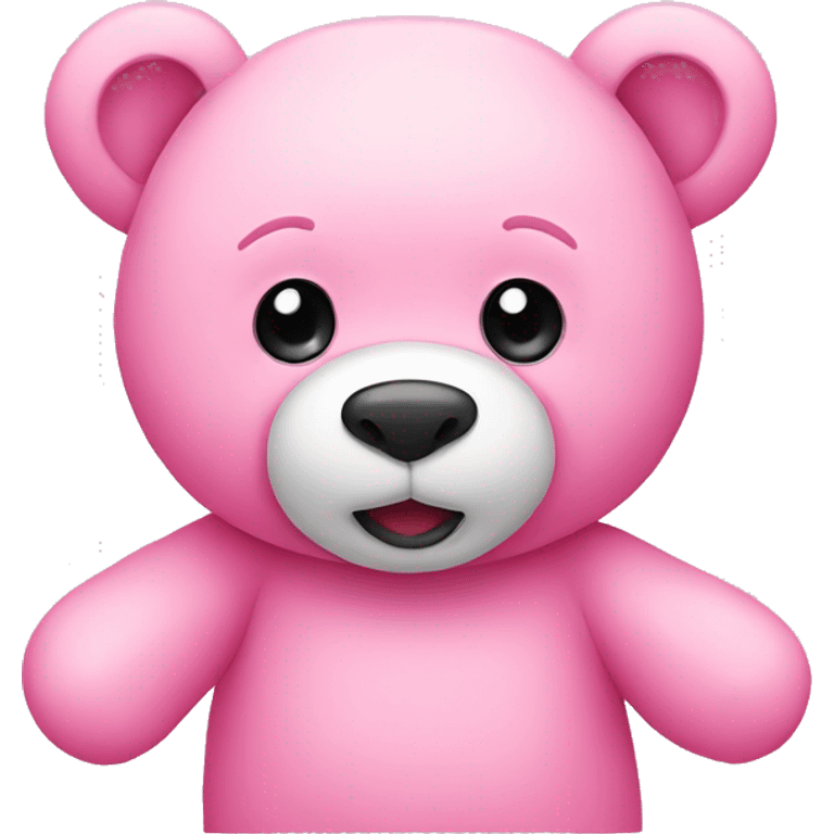 Pink teddy bear emoji