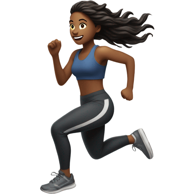 Girl running emoji