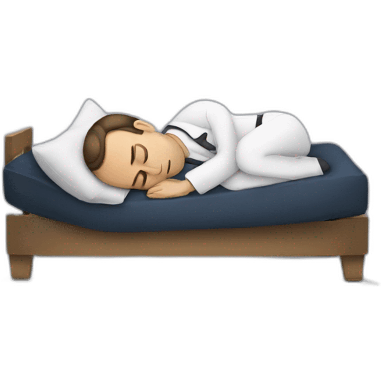 Macron sleeping emoji