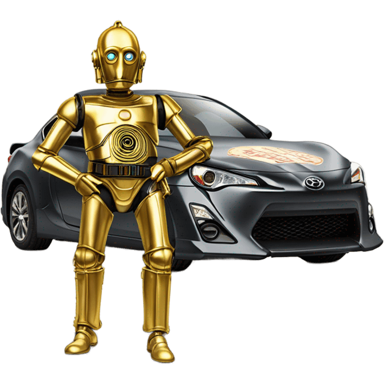 2013 Toyota 86 old west Bounty hunter C-3PO carbonized tarnished from space  emoji