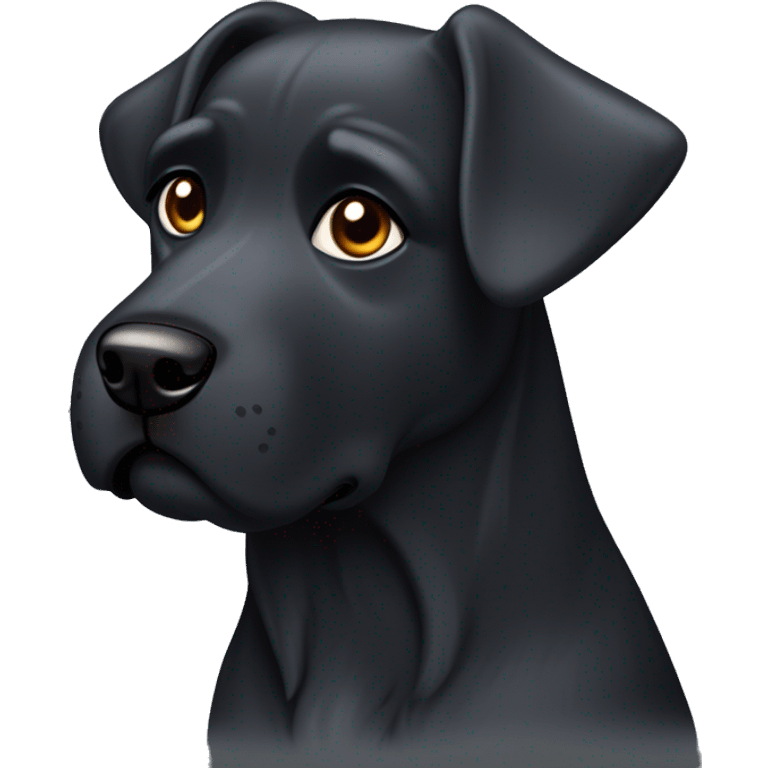 Bayrischer gebirgsschweißhund schwarze Schnauze  emoji