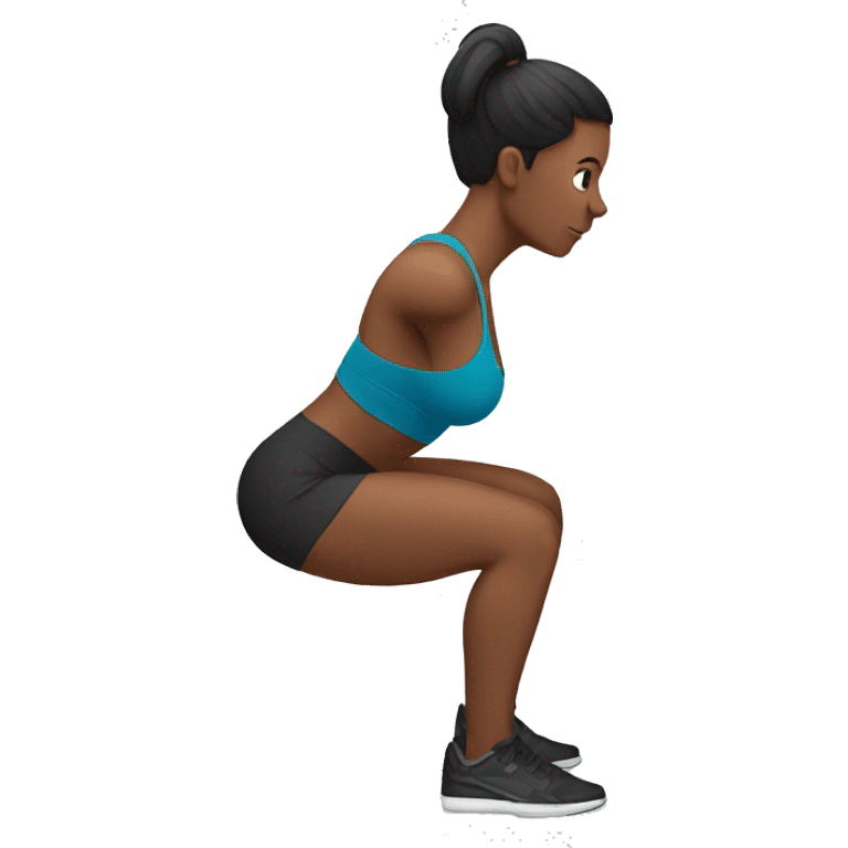 dumbell squat  emoji