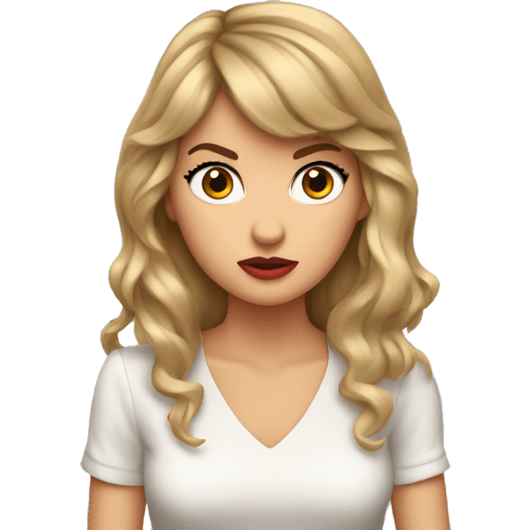 Taylor swift looking confused emoji