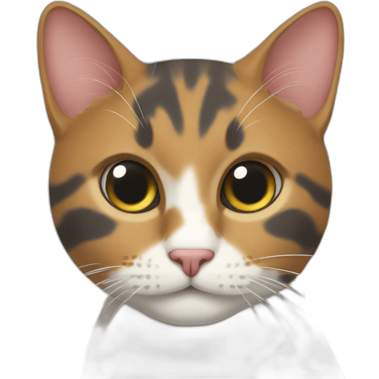 Threecolor cat emoji