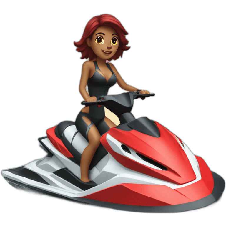 Jet ski rouge  emoji