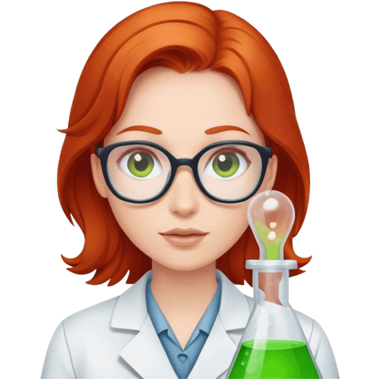 Redhead scientist  emoji