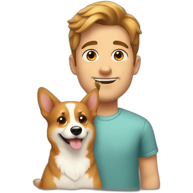 My brother wanting a corgi emoji