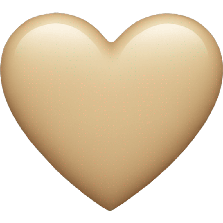 Beige heart emoji