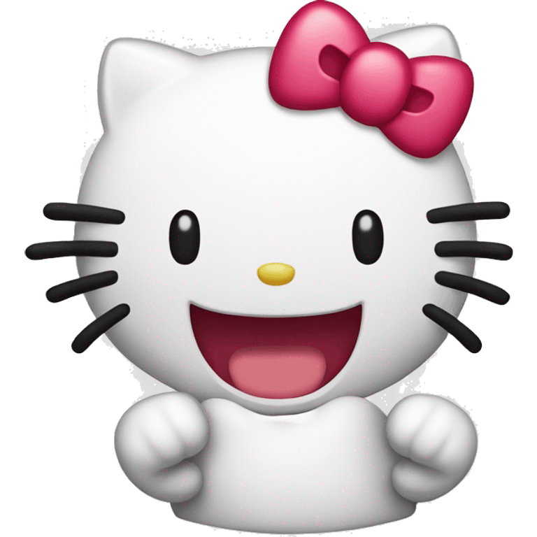 hello kitty laughing emoji