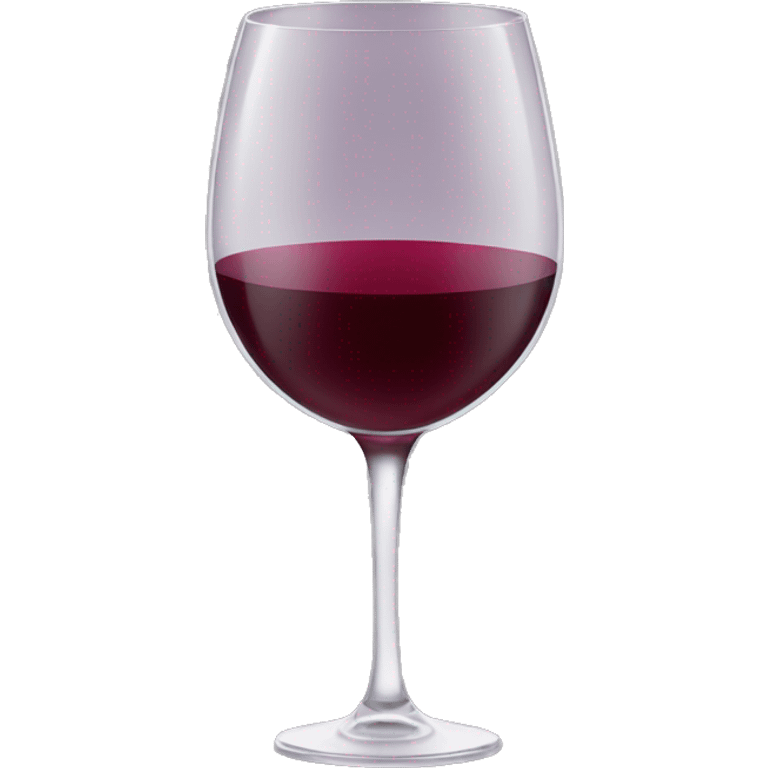 Bordeaux wine in a wine glass emoji