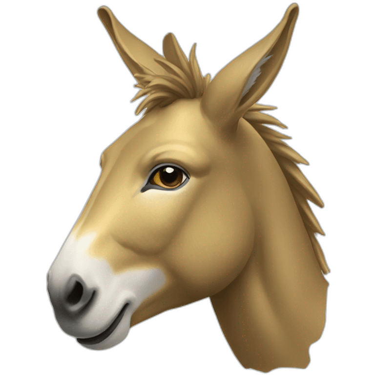 Golden donkey emoji