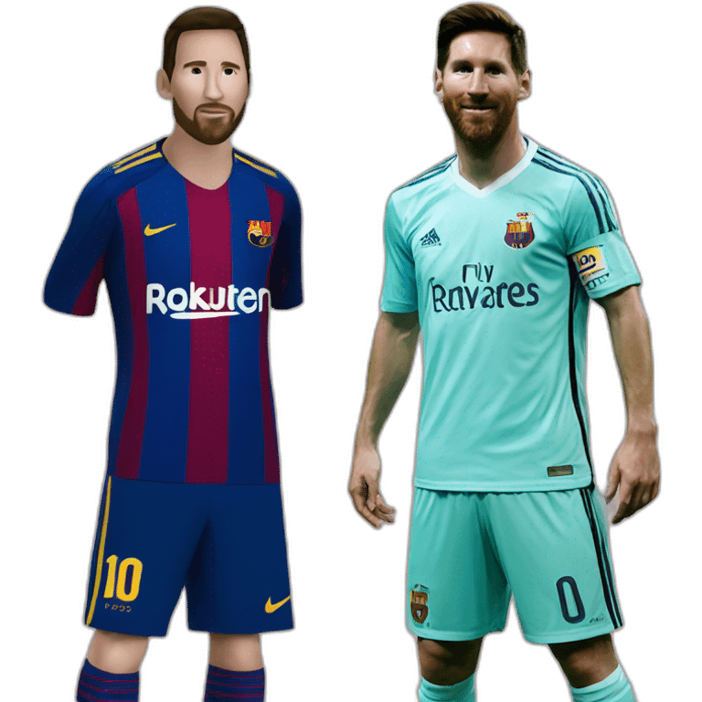 Ronldo and messi emoji