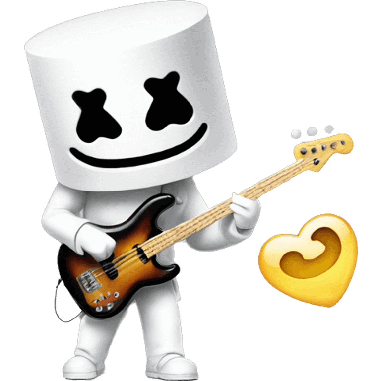 DJ marshmello playing Bass nostalgic emoji