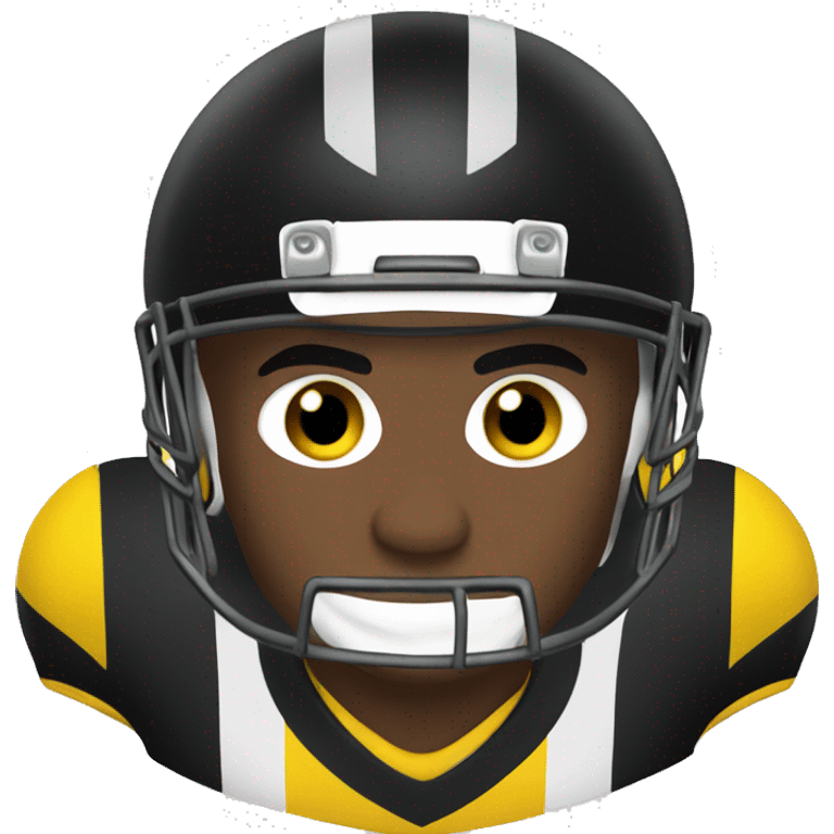 football player with yellow and black jersey  emoji