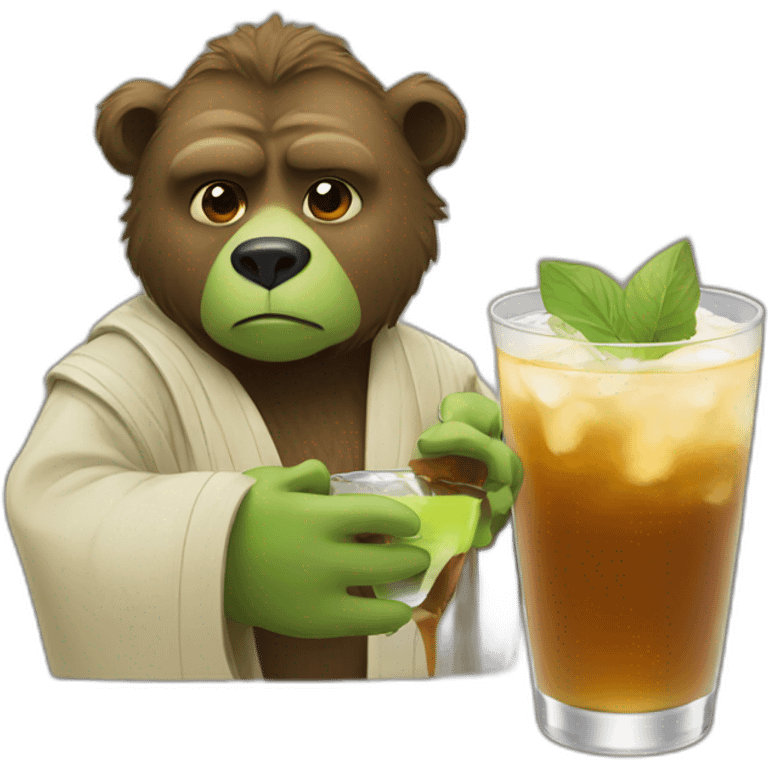 bear drink yoda emoji