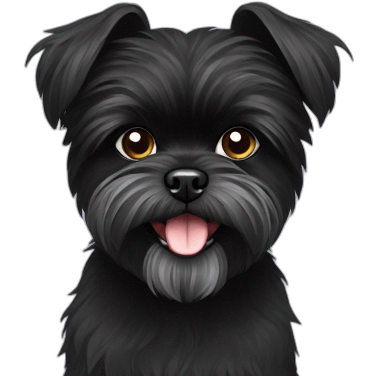 black Affenpinscher emoji