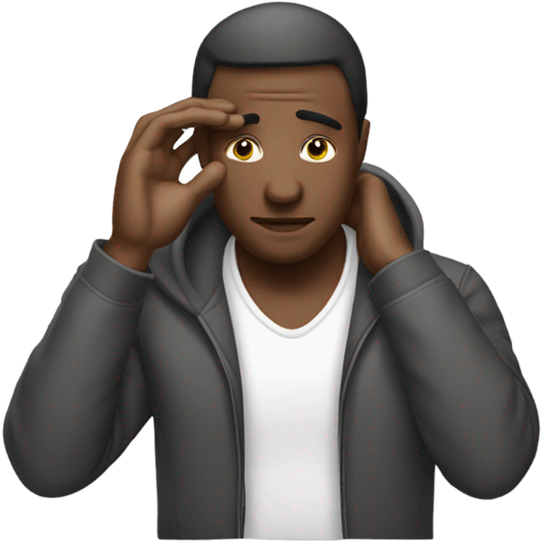 man with hand on foreheadhead emoji