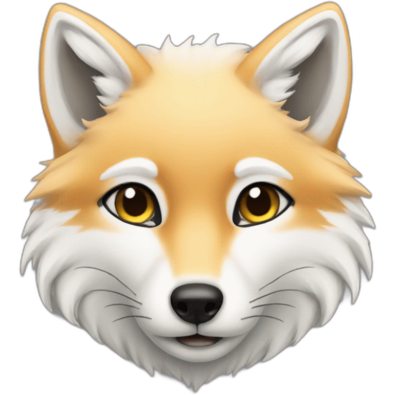 white fox emoji