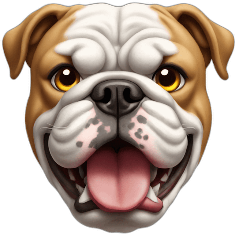 angry english bulldog emoji