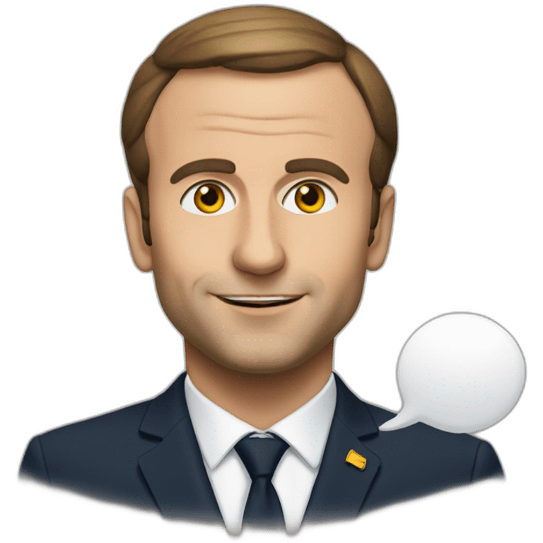 Macron sur chat emoji